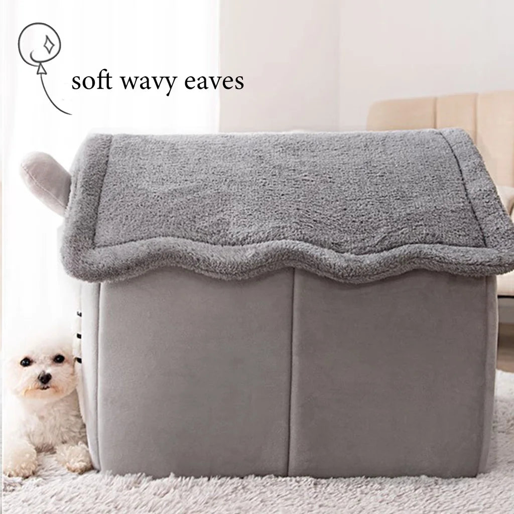 Snuggle Spot: Foldable & Washable Pet Bed for Cats & Dogs