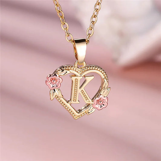 Initial Heart Necklace $9.99 **FREE U.S. Shipping**
