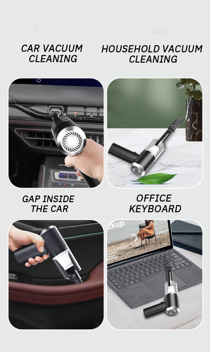 Combination Vacuum Cleaner USB Charging Car Household Vacuum Cleaner Small Car with Fully Automatic High Power Powerful Cleaning