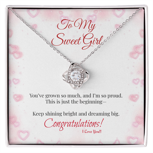 My Sweet Girl- Graduation Necklace