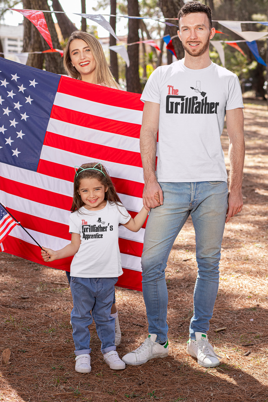 Kids Tee - The Grillfather Apprentice BBQ T-shirt for Children